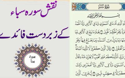 Surah Saba Ki Fazilat | Naqsh Surah Saba Benefits