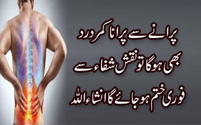 Taweez Of Back Pain Relief