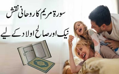 Naik Aulad Ke Liye Surah Maryam Ka Naqsh